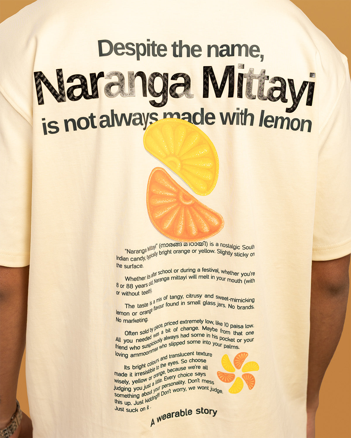 Naranga Mittayi Tee in Cosmic Ivory color